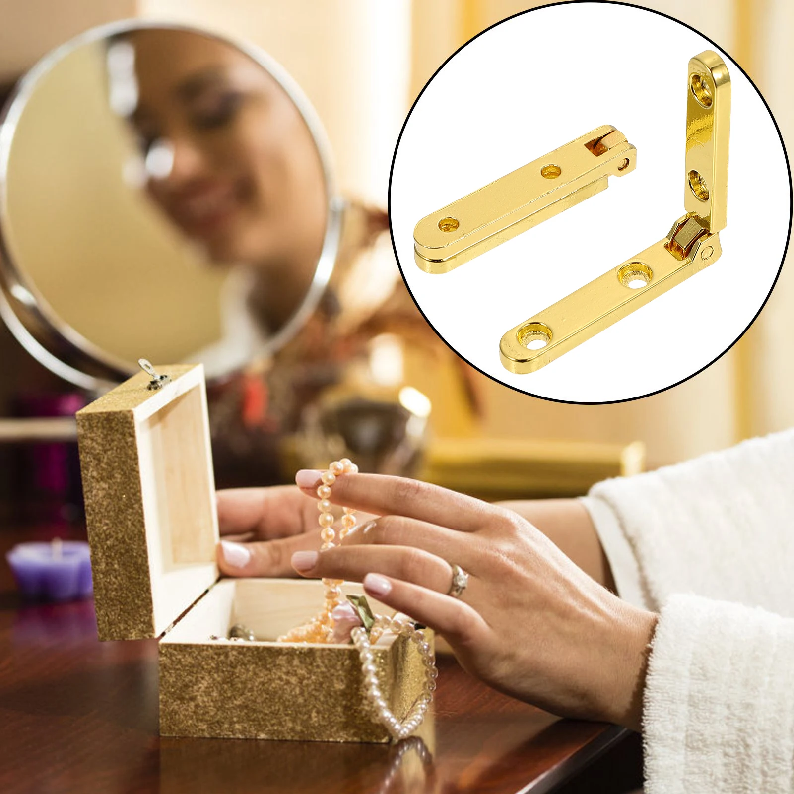 

20 Pcs Hinges for Dobradica Furniture Degree Small Spring Jewelry Making Door