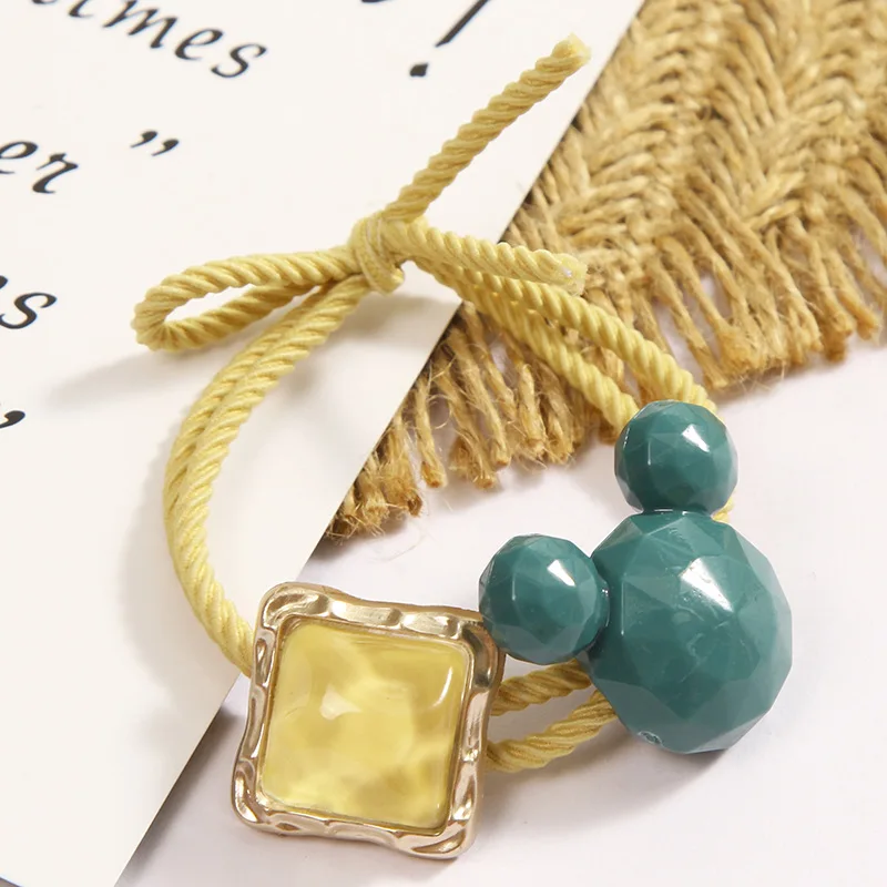 Disney versión coreana de lindo anillo para el cabello de Mickey, diadema para mujer East Gate, pelo simple atado, banda de goma pequeña, cuerda para el cabello