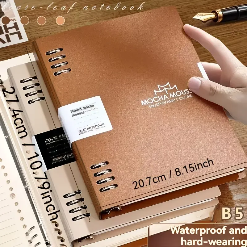 120 Pages Diary Retro Loose-Leaf School Supplies B5/A5 Notebooks Detachable Meeting Record Notepad Stationery Notebook Useful