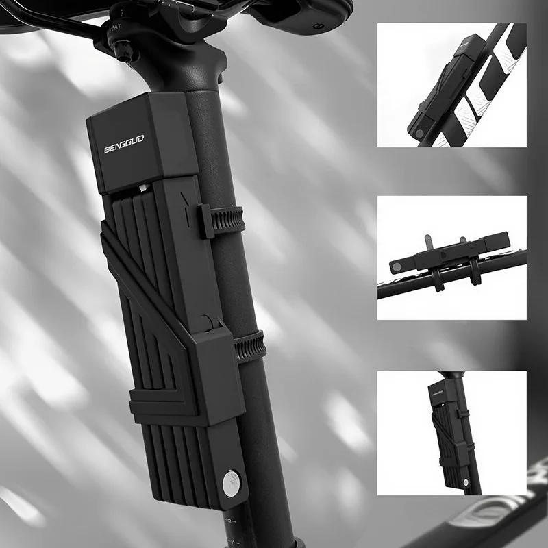 

Велосипедный складной замок, ПП, водонепроницаемый, пылезащитный, многофункциональный, противоугонный, велосипедный замок, аксессуары для велосипеда, горный электрический велосипед