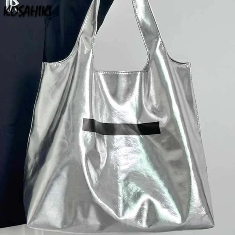 

2025 Luxury Design Women Shopping Bag High-capacity Office Lady Y2k Shoulder Handbags Vintage Women Grunge Tote Bags Streetwear
