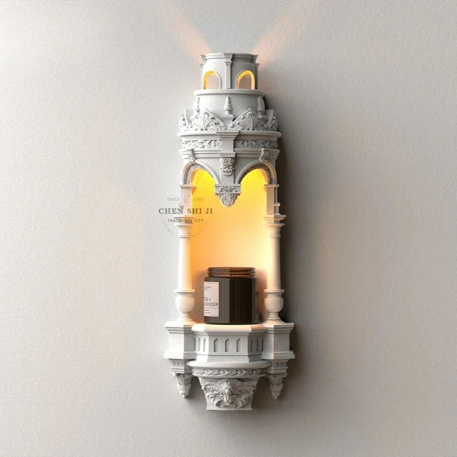 Temple corridor corridor gypsum lamp bedroom living room embedded external atmosphere wall lamp aromatherapy wax melting lamp