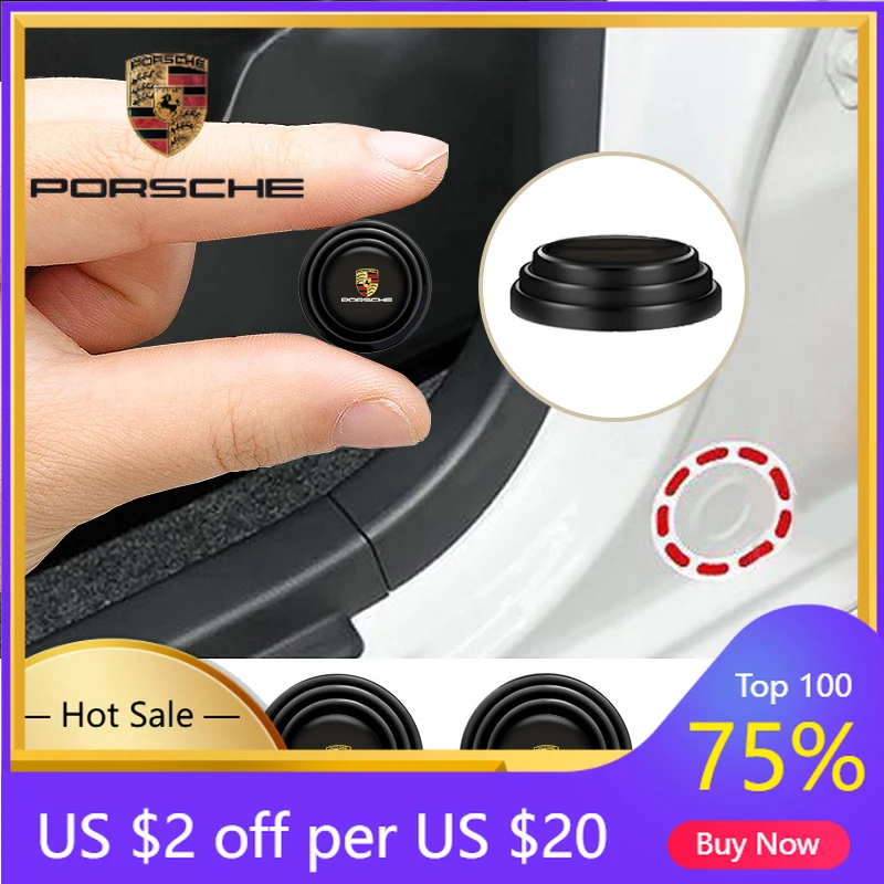 

Car Sticker For Porsche Cayenne Panamera Macan 911 12Pcs Car Anti-collision Silicone Door Shock Absorber Spacer For Porsche 911