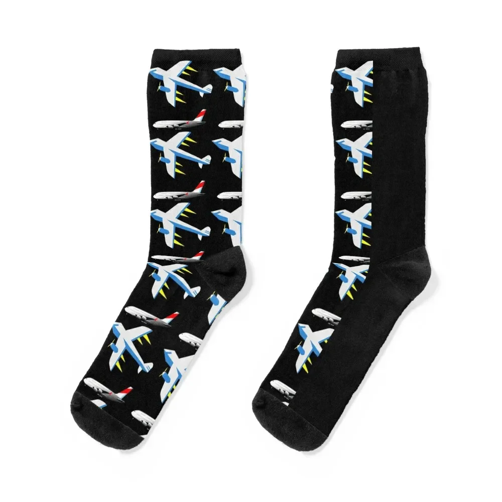 

Airplane theme, a lot of planes Socks Soccer FASHION Socks Man Women's