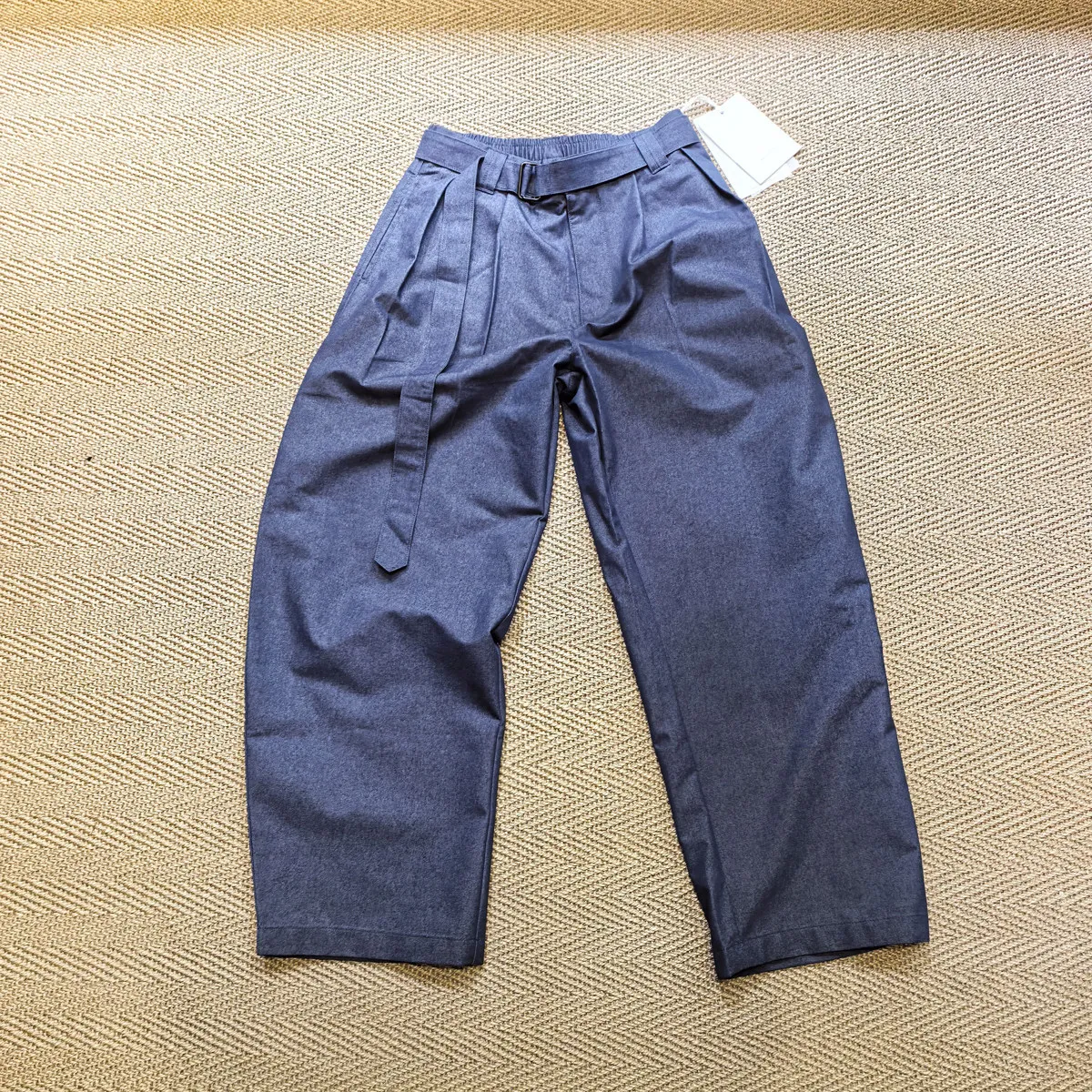 Amekaji Wear Matching Style Good Folding Retro Overalls Wide-Leg Casual Pants Niche Men Loose