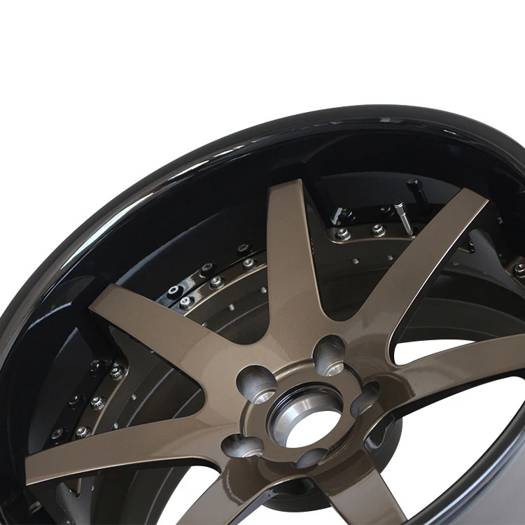 luxury premium 2 pieces 22 inch 5x114.3 5x112 26x14 aluminium alloy forged rims car wheels