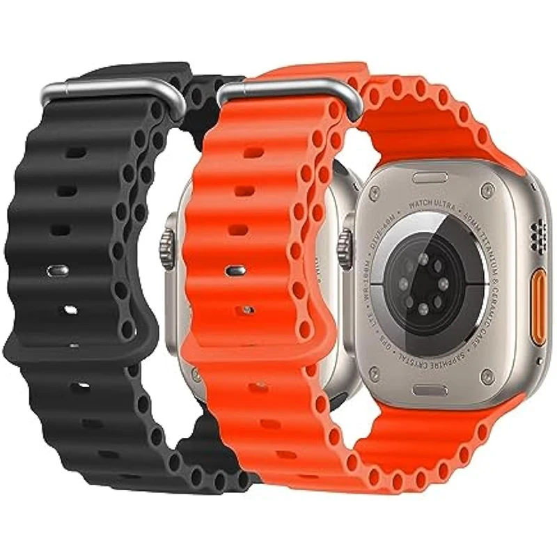 

Ocean strap For Apple watch Ultra 2 49mm band 44mm 40-45-41mm 46mm silicone Original 1:1 bracelet iWatch series 8 7 6 5 4 se 10