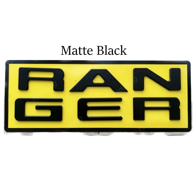 

ABS Back Door Logo Letter Fit For Ford Ranger T9 2022-2025 New Models RANGER Wildtrak Sport XLT XLS XL 3D Emblem Original Size