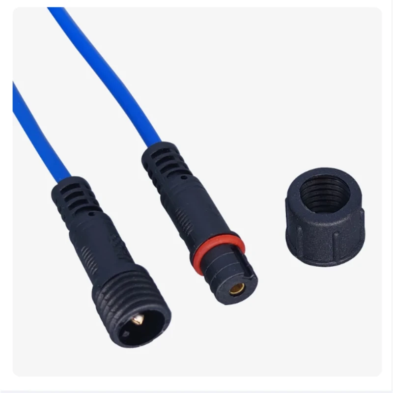 Suitable for 1-core Waterproof Male and Female Head Docking Connector, Power Cord LED Quick Connector Letter Plug Cable