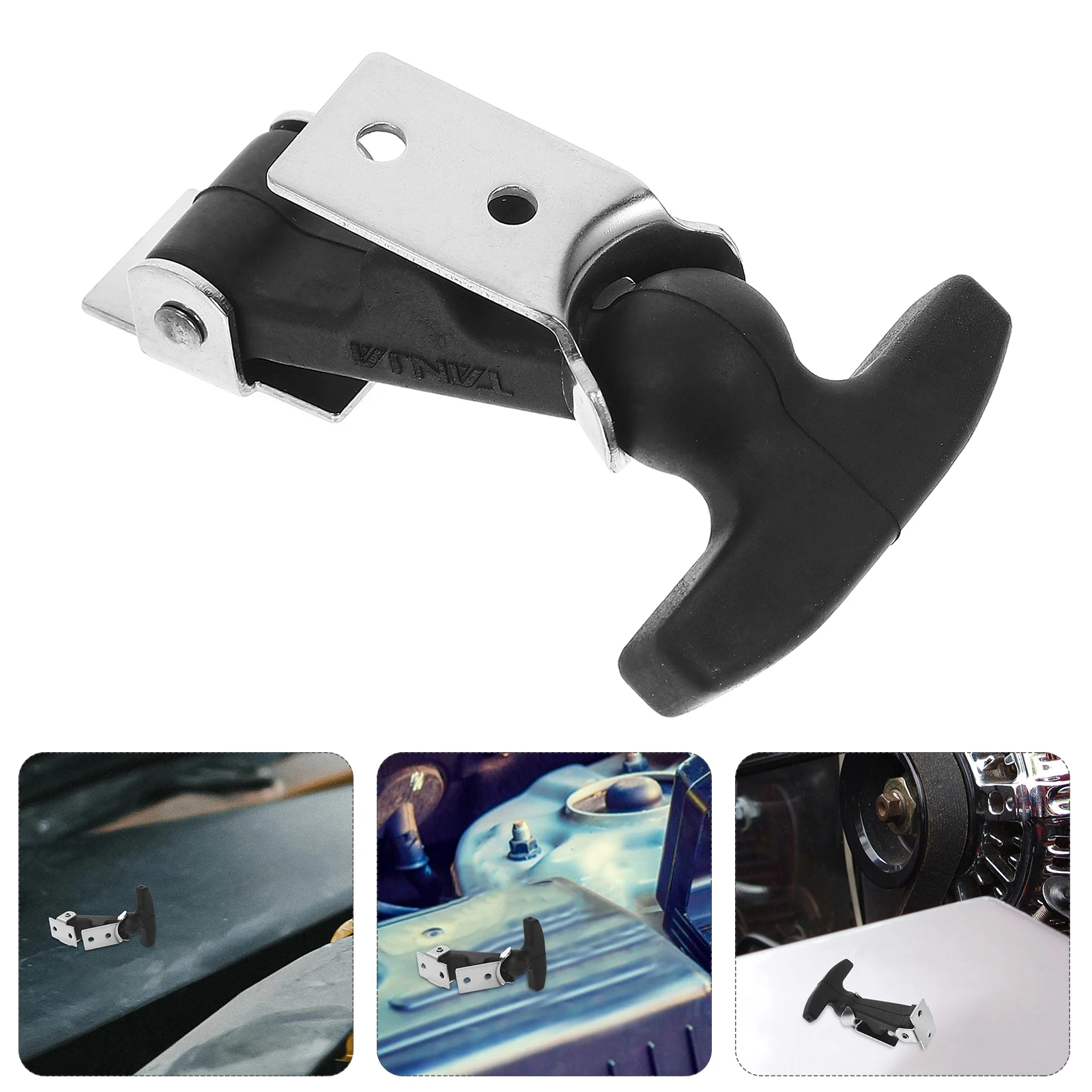 

Rubber Lock Latch Flexible Handle Durable Shock Absorption Elastic Vehicle Hood Engine Cover Buckle Toolbox Atv Hardware