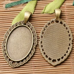 5pcs Antiqued Bronze Color Cabochon Settings (INNER SIZE:20x30mm) Jewelry Findings Jewelry Making Supplies