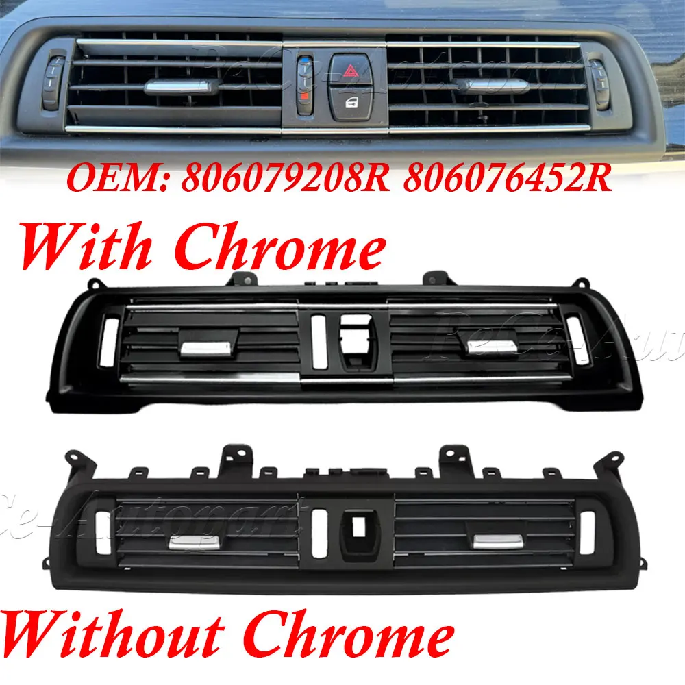 

64229166885 64229209136 Front Console Central Grill Dash AC Air Conditioner Vent For BMW F10 F11 F18 520i 523i 525i 528i 535i