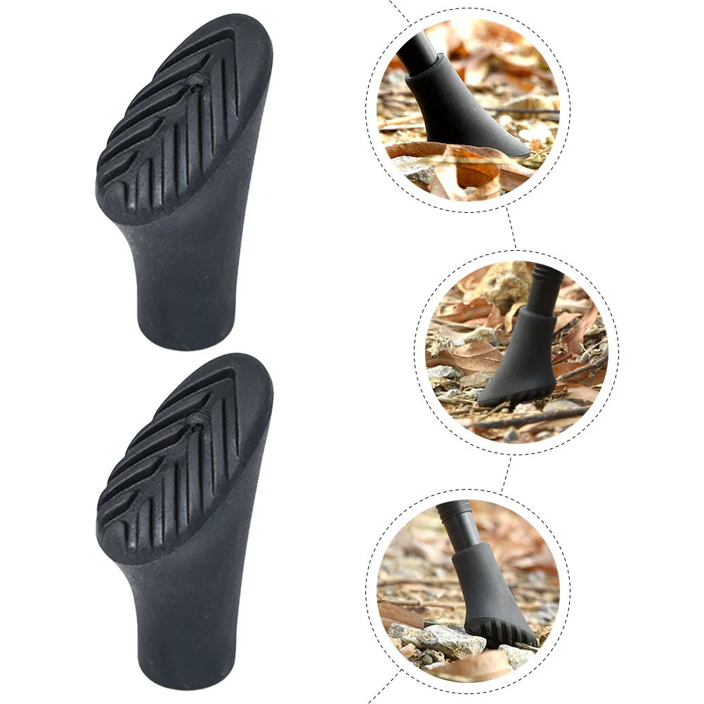 

4Pcs Replacement Trekking Pole Tip Covers High Anti-Slip Caps for Hiking and Climbing Accessories