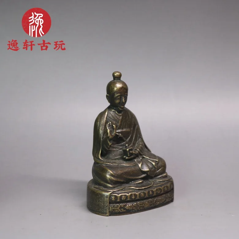 Antique Buddha  ornament brass Sanqing Taozun ornament Buddha statue retro bronze  mini small