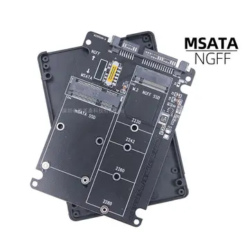 M.2 NGFF / mSATA SSD to SATA III Converter Enclosure – Dual-Protocol Adapter Box