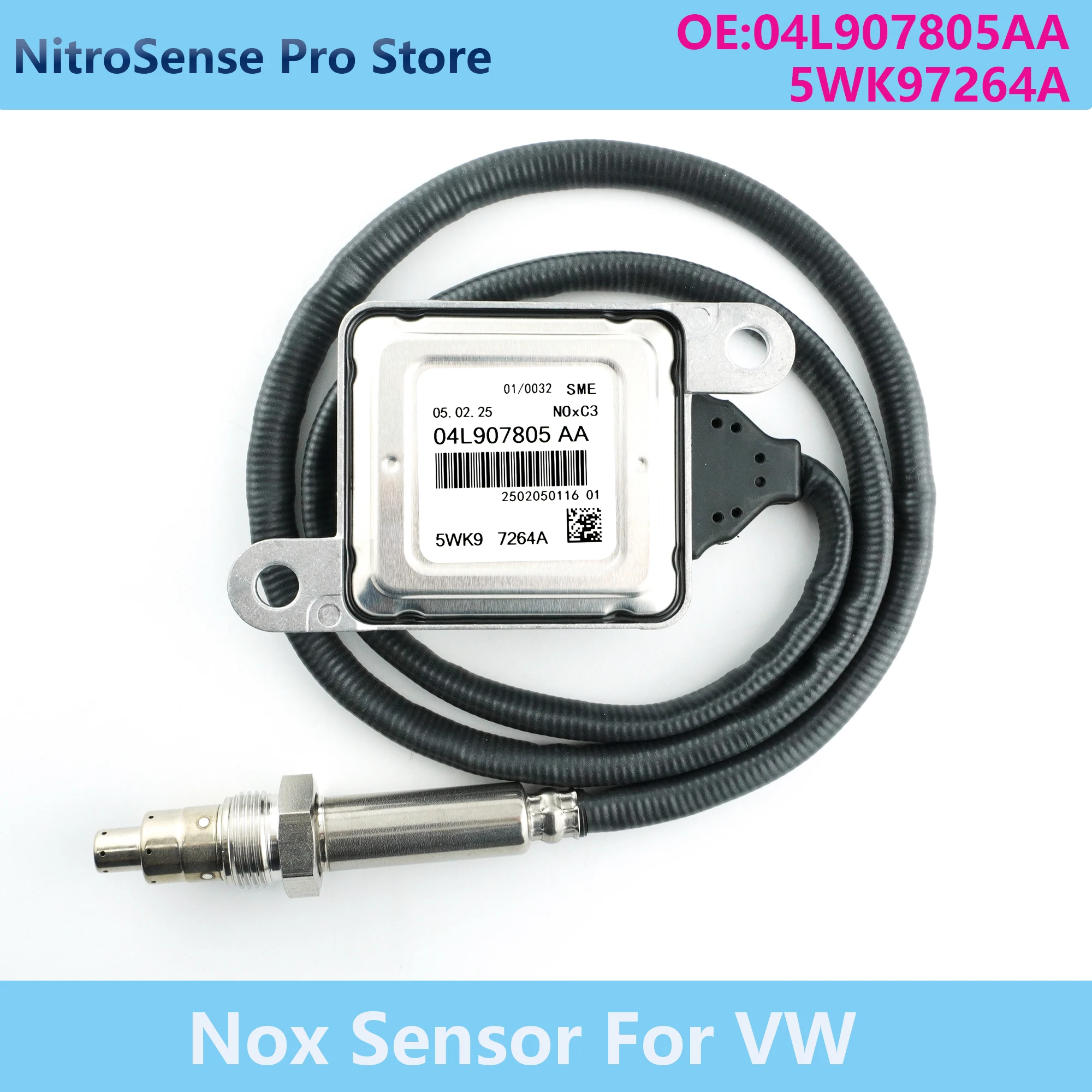 

04L907805AA 5WK97264A New NOX Sensor fit for SKODA SUPERB 3 SEAT ATECA VW Passat B8 3G VW GOLF 7 AUDI A3 Q2 1.6 2.0 TDI