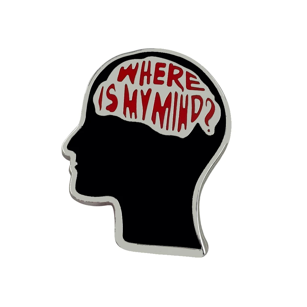 Where Is My Mind Enamel Pin Classic Punk Indie Guitar Rock Band Lapel Brooch Souvenir Alternative Rock Fans Gift Badge Accessori