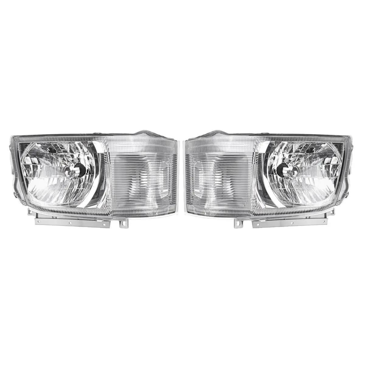 Pair Car Headlights Front Clear Head Light Lamp Shell For Toyota Hiace TRH KDH Van Bus 2005 2006 2007 2008 2009 2010