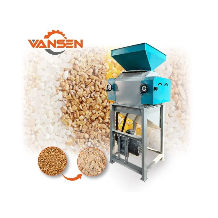 

Hot Sale Automatic Industrial Small Malt Crusher Grain Flattening Flaking Machine Corn Roller Mill