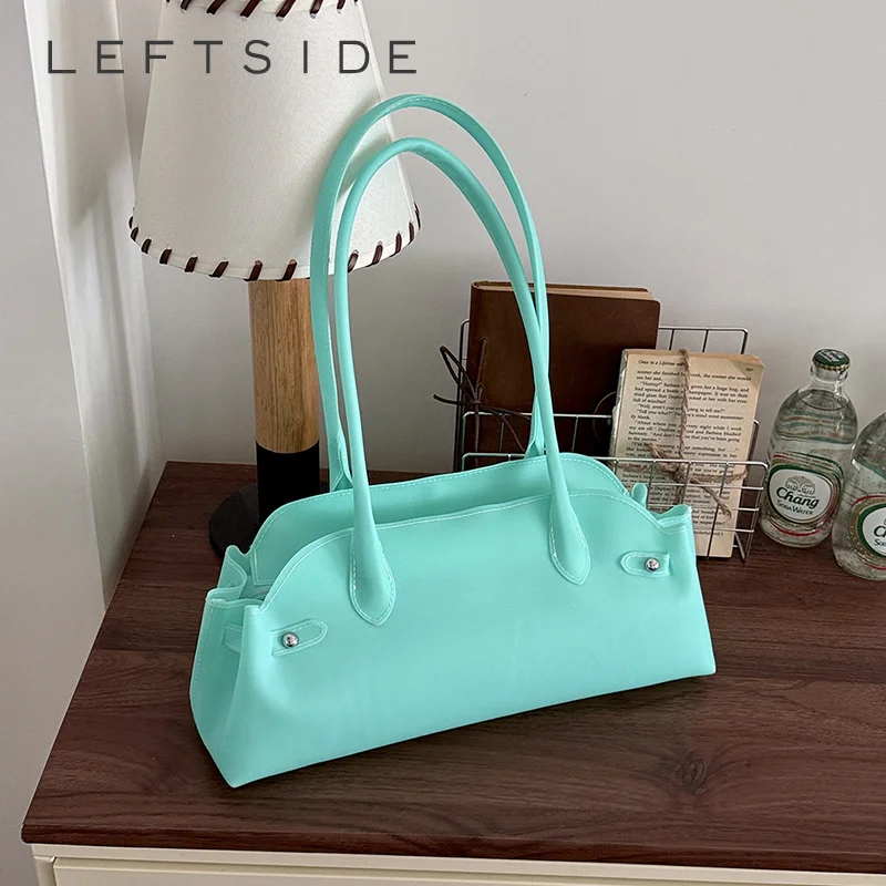 Image of Damen PVC Einfarbige Kurzgriff-Handtasche Weibliche Casual Tägliche Arbeitstasche 2026 Kleine Modische Luxus Neue Tragetaschen