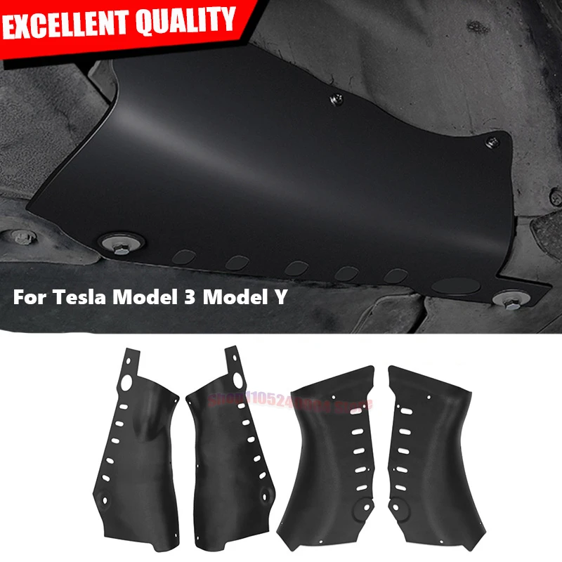 For Tesla Model 3 Y 2021 2022 2023 Carbon Steel Protection Plate Shield Cover For Coolant Pipe Guard Exterior Accessories