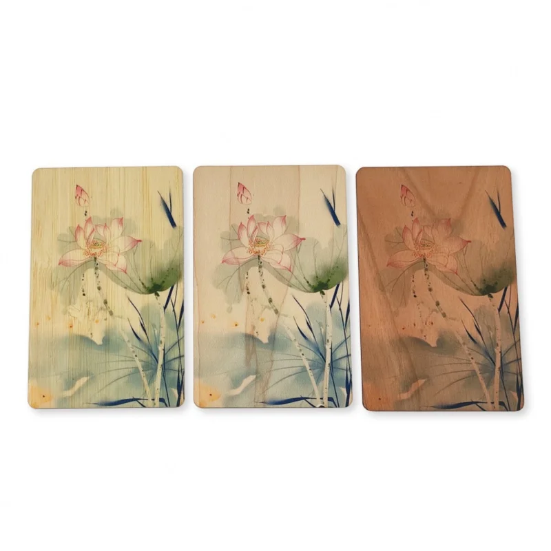Customized. Basswood Card RFID Chip Hotel Door Card NFC Access Card Wooden Door Card Membership Card Color Card