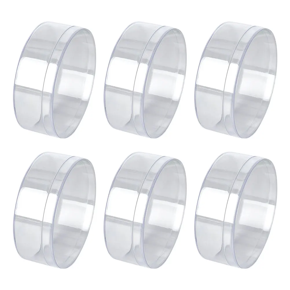 

6Pcs Clear Round Candy Boxes Lid Transparent Party Favor Wedding Storage Jewelry Beads Crafts Containers 12cm Clear Beads Box