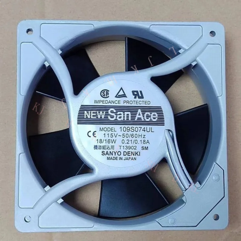 

N for Sanyo 109S074UL 115V~50/60Hz 18/16W 0.21/0.18A 120*120*38MM MODEL fan