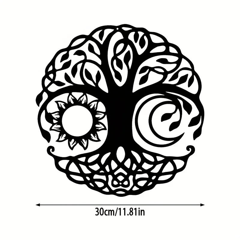 

Tree of Life Home Art Decor Outdoor Metal Tree of Life Wall Decor Garden Sculpture Wall Background Decoration Livingroom Bedroom