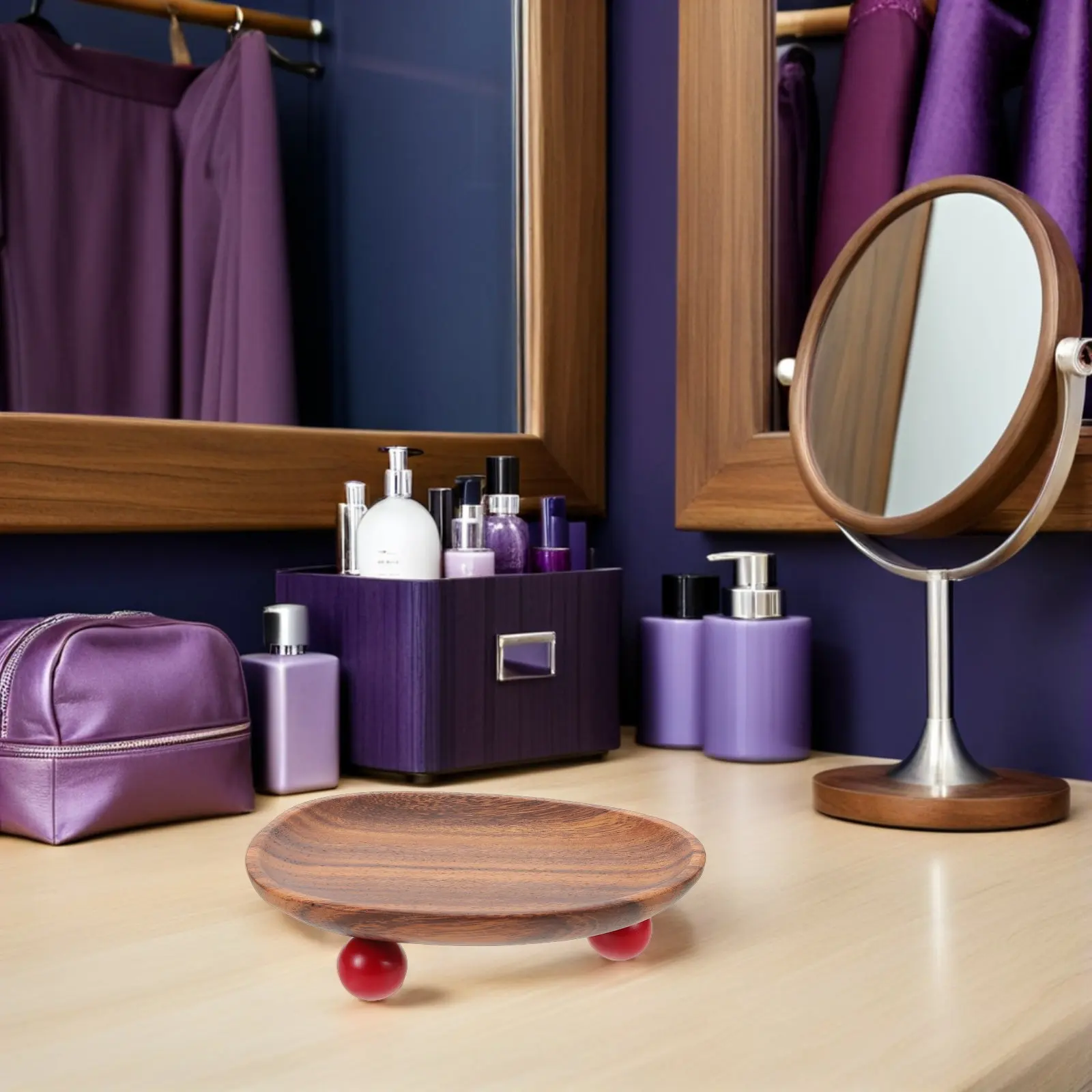 

Wood Entryway Key Tray Natural Grain Wooden Decorative Tray for Keys Jewelry Perfume Cosmetics Vanity Organizer Living Room