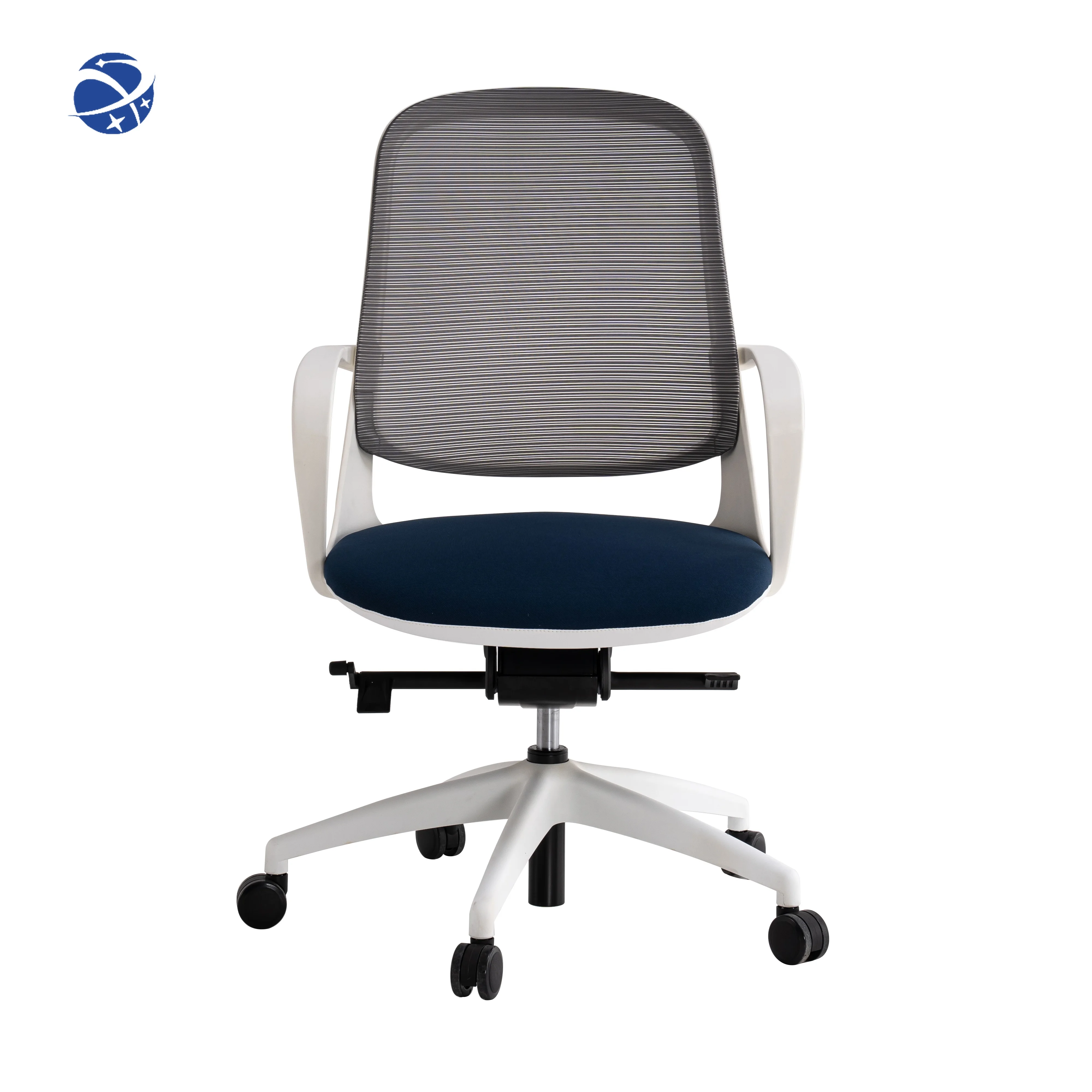 YYHC New style high back full mesh white swivel ergonomic computer desk chairs lumbar support easily adjustable office chair