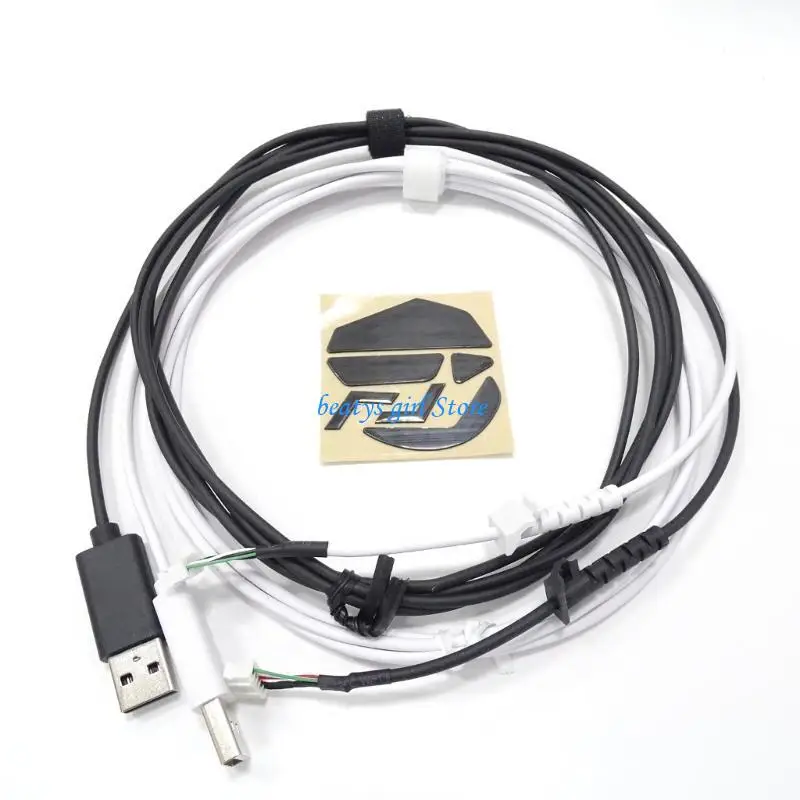 

C7AB 1Set USB Soft Mouse Cable and Feet For G502 Mouse PVC Line Wire