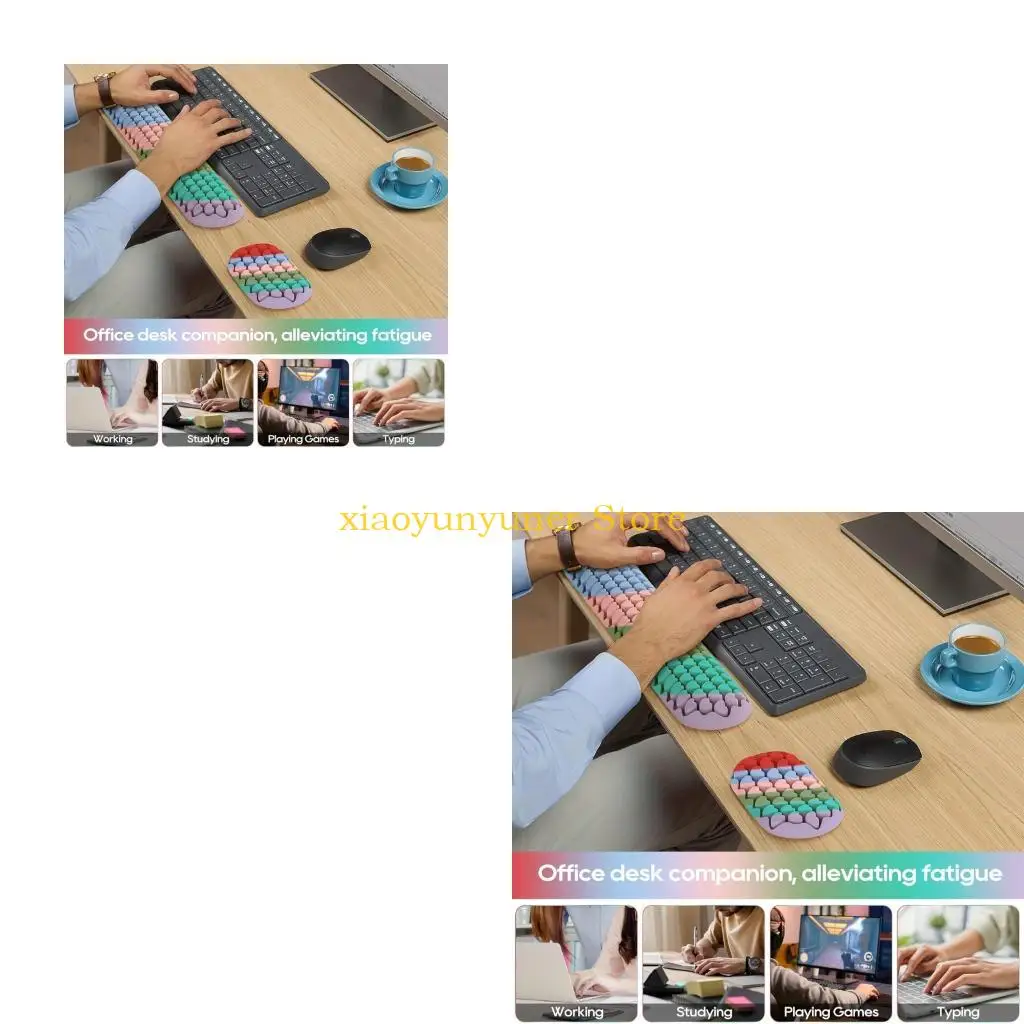 P9JB Flexible Heart Formed Wrist Rest For Typing Comfort Improvement And Desktop improve