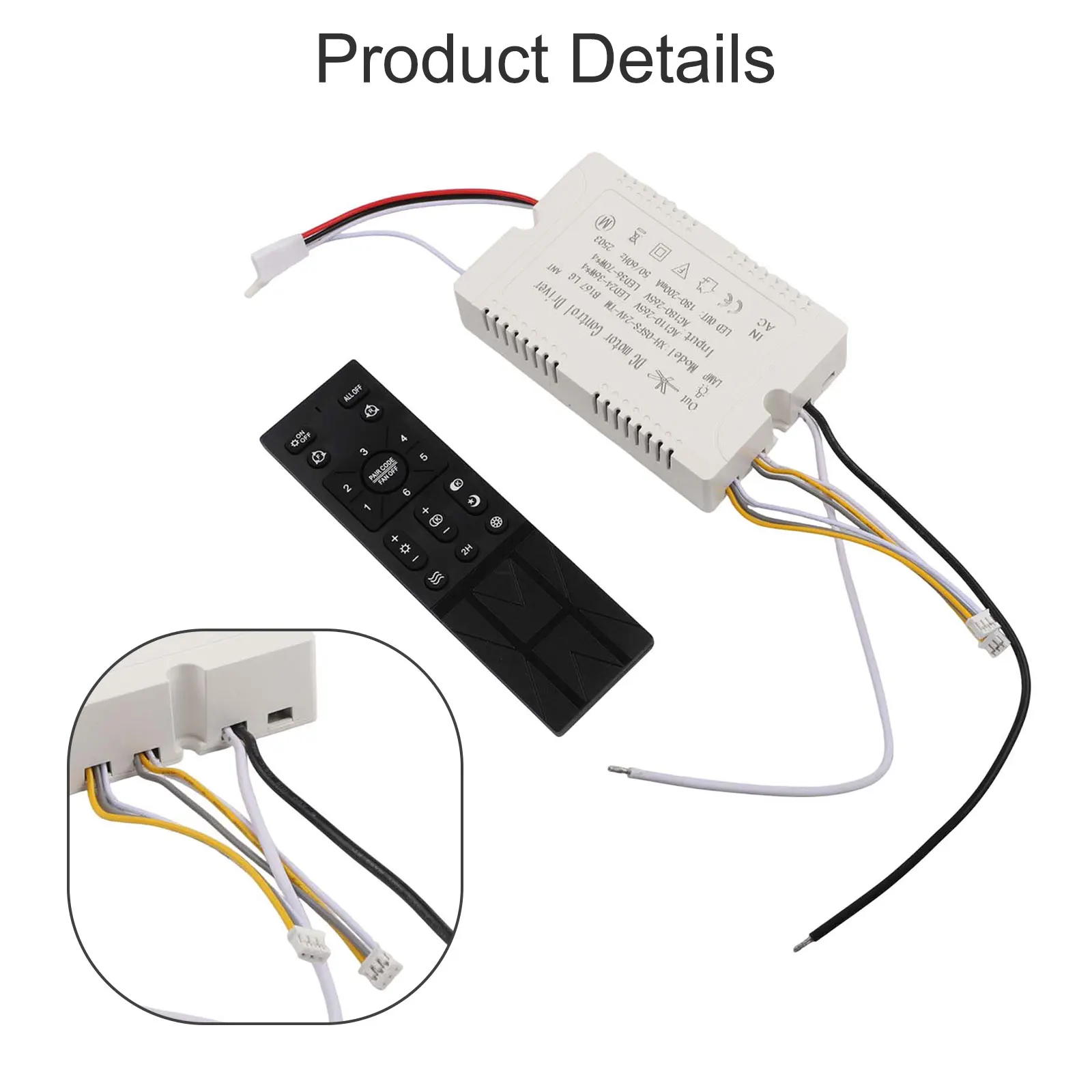 6 Speed Fan Light Controller Sensor Adjustable Frequency Fan Light Receiver Optimal Comfort Room Size Adaptability