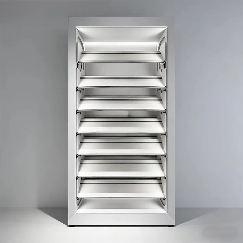 Customized intelligent remote control 360 degree rotating shoe rack cabinet modern home furniture