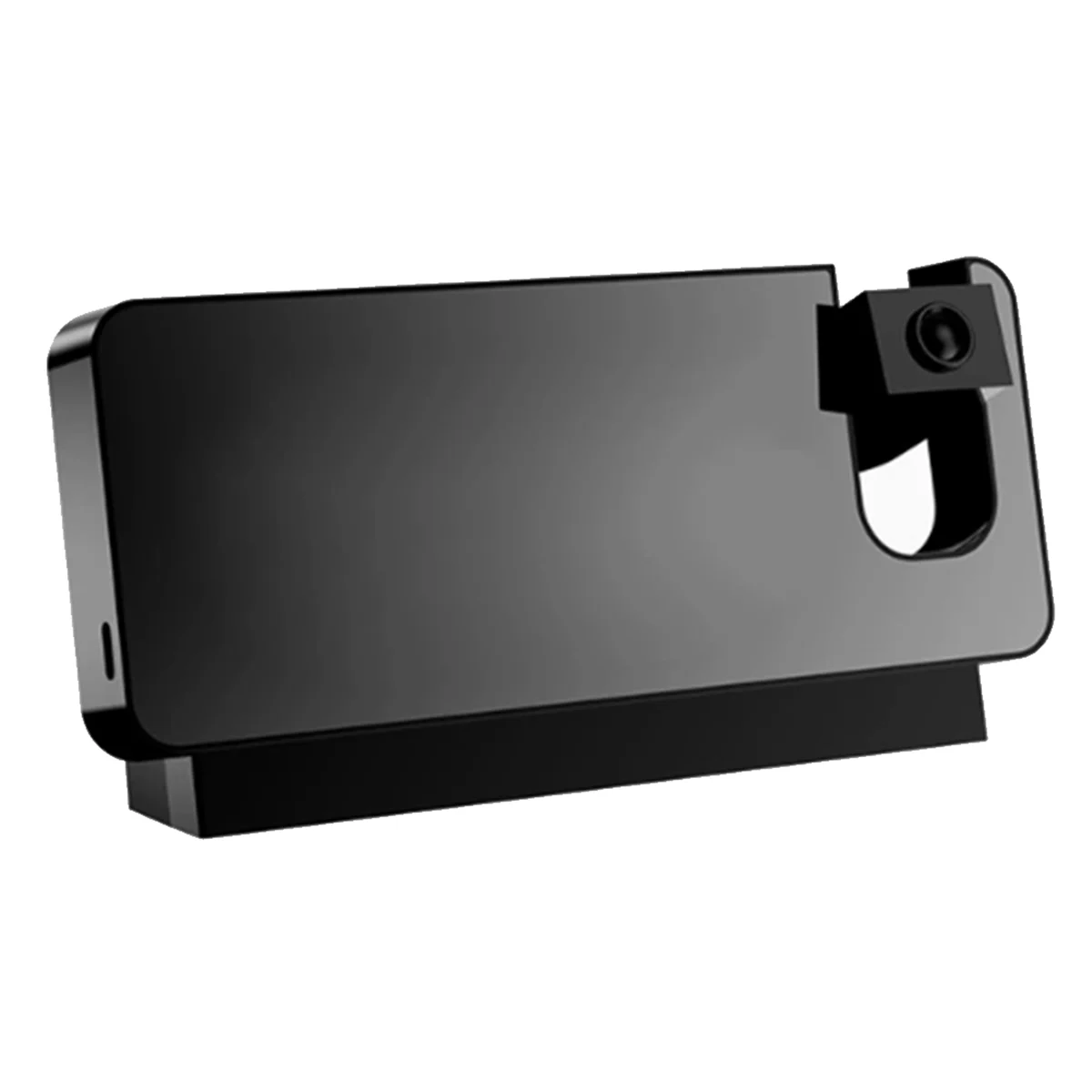 ساعة EULM الإلكترونية، ساعة منبه بمرآة كبيرة الشاشة LED، ساعة منبه صغيرة لدرجة الحرارة والرطوبة المضيئة