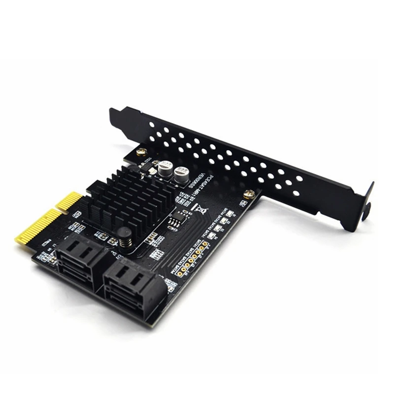 SATAケーブル付き拡張カード,PCI-E4ポート,PCIからSATA 3.0,88se9230,拡張IPFS,ハードディスク,RAIDカード,SATAケーブル付き