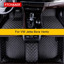 FTCHAAER Custom Car Floor Mats For VW Jetta Bora Vento Auto Carpets Foot Coche Accessorie