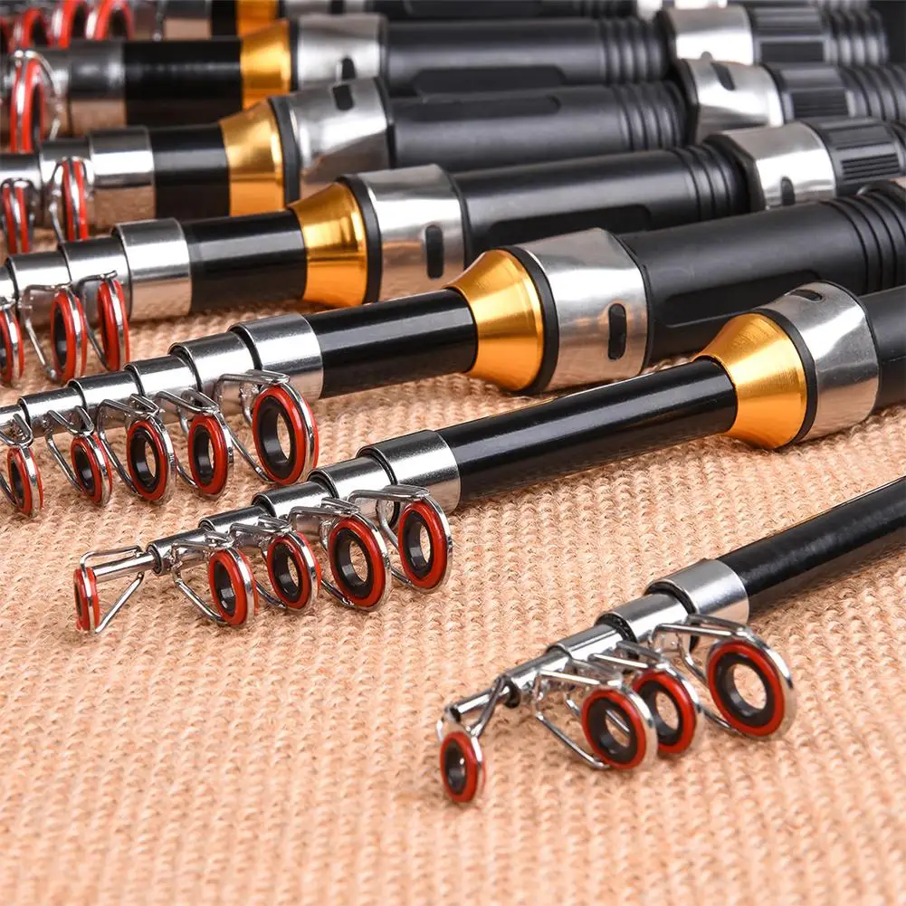 Telescopic Fishing Rod 1.0m-2.3m Fishing Rod Glass Rod Super Short Mini Bass Bait Casting Fishing Rod Wholesale