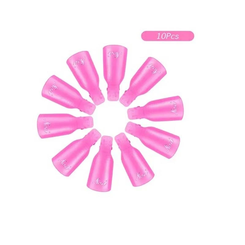 10-40Pcs Colored Acrylic Nail Art Soak-Off Clips For Nail Cleaning, Uv Gel Nail Polish Soak-Off Wrapping Tools For Fingers view 5