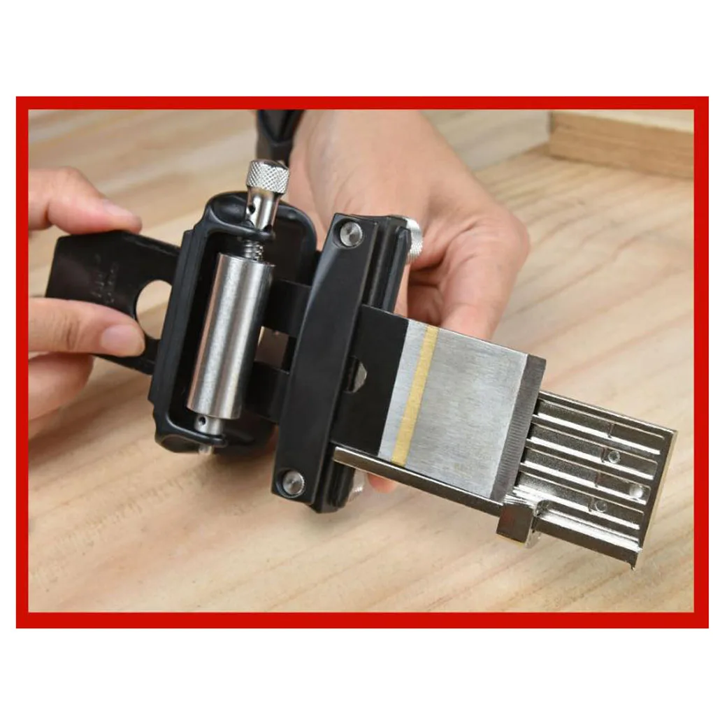 Honing Guide Adjustable Angle Honing Guide Tool for Woodworking Sharpening Holder Featuring Aluminum Alloy Stable Roller Support