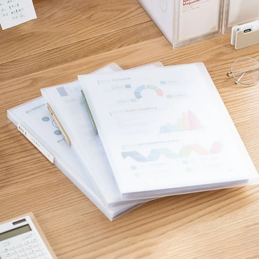 30 Pages Size A4 File Folder Large-Capacity Multilayer Examination Paper Bag Thickened Loose Leaf Folder