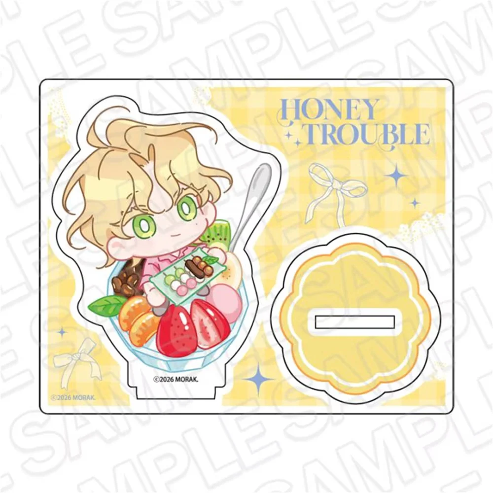 10CM Charm BL Anime HTROUBLE HONEY Acrylic Stand Keychain Characters Ornament Accesorios Goods Collection Gifts