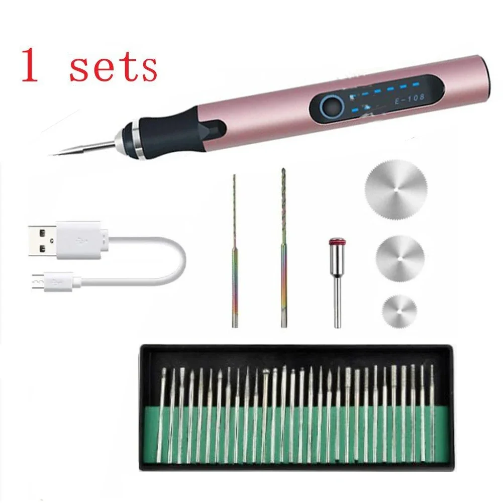 Cordless Electric Woodworking Engraving Pen Electric Drill Grinder Engraving Pen Variable Speed ​​Rotary Tool 5000-25000r/min