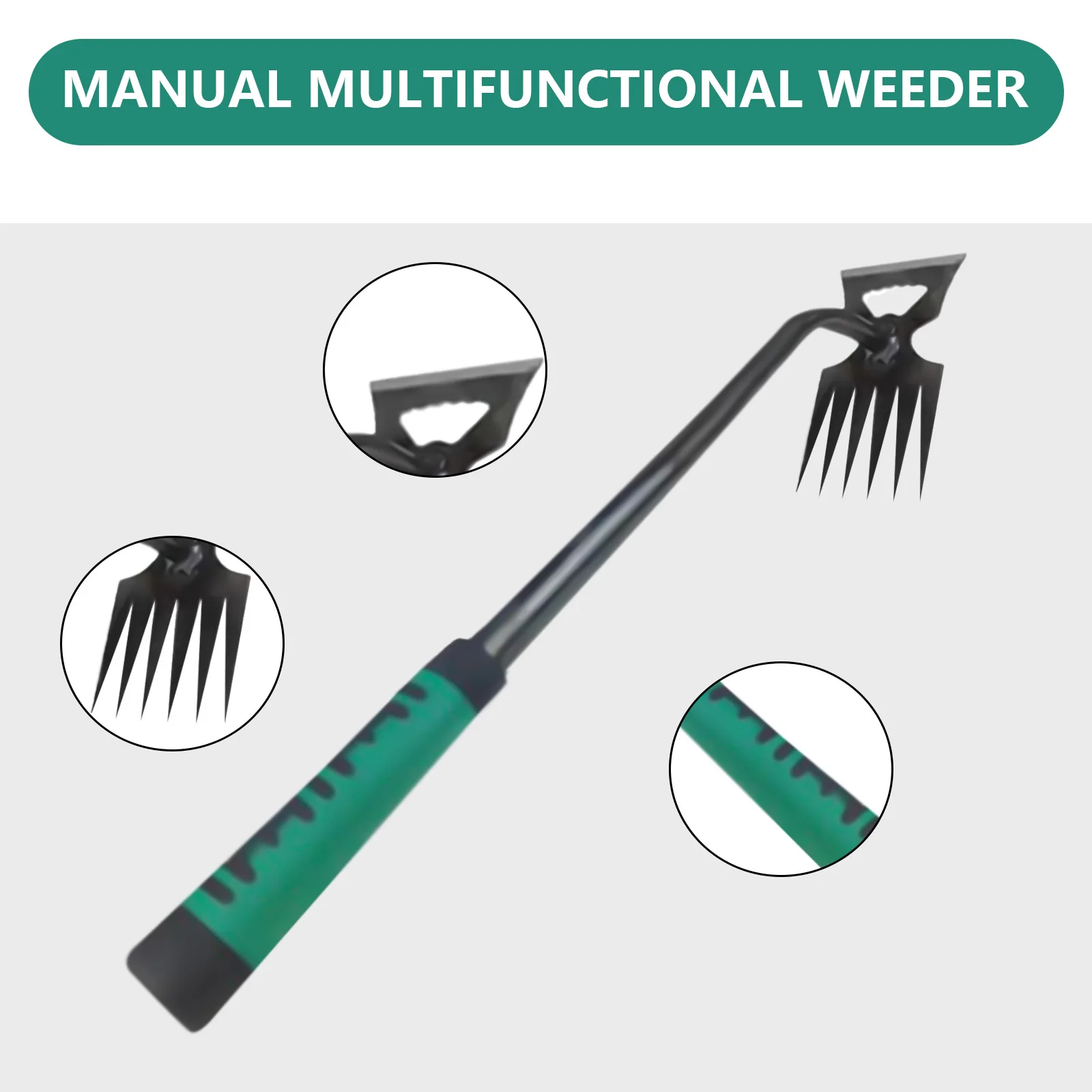 Long Handle Weeding Tool Steel Garden Weeder Hand Weeding Removal Cutter Weed Puller Tools Multifunction Weeder Tools For Garden