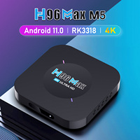 H96Max M5 RK3318 Quad-Core Android 11.0 4K Resolution WiFi 2.4G Media Player