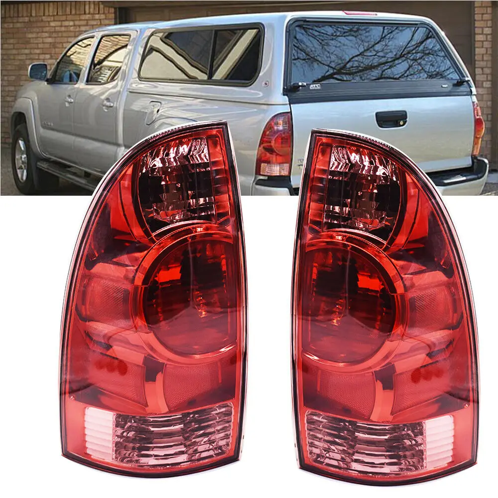 2005-15 Toyota Tacoma Pickup Halogen Labwork Rear Left+Right Tail Light Fit For