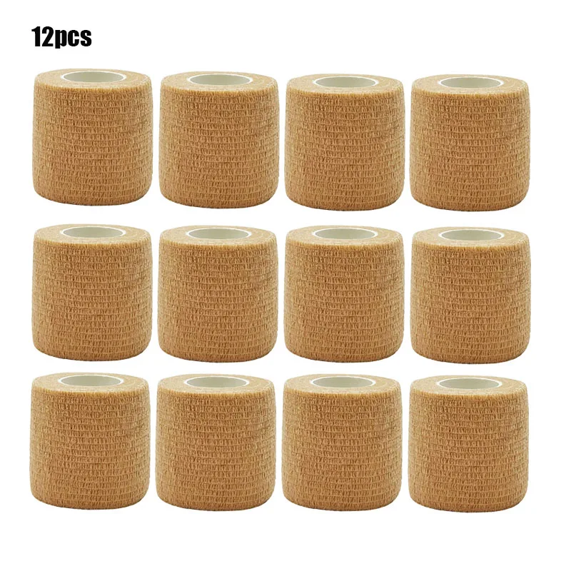 1/3/6/20PCS Sports Self Adhesive Red Elastic Bandages Anti-slip Athletic Nonwoven Waterproof Elastic  Wrist Ankle Bandages