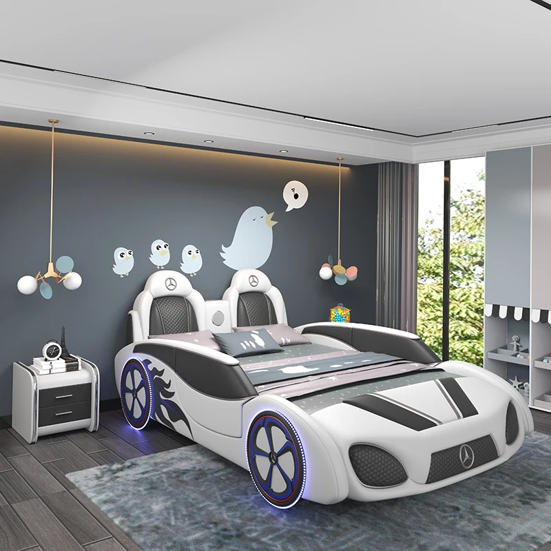 *New Design Sleeping Wooden Car Shape Adult Race Lamborghini Boy Kids Beds Car Bed for Children