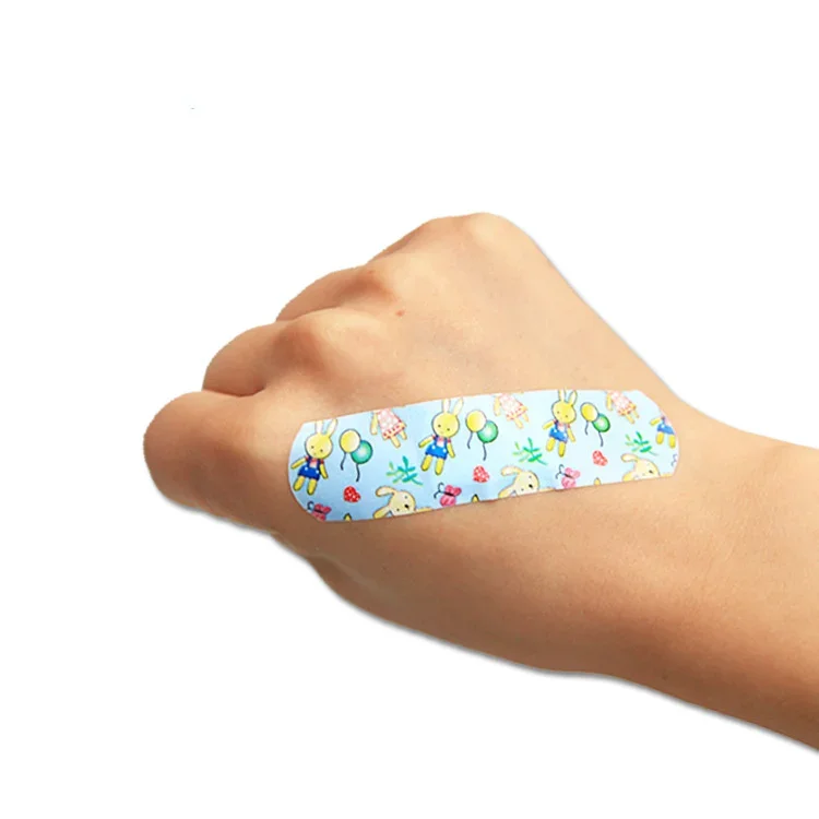 120pcs Cute Cartoon Medical Patch Waterproof Wound Adhesive Bandages Dustproof Breathable First Band Aid Adhesive for Kids